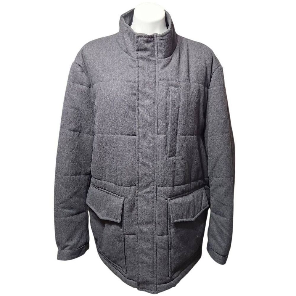 Apt 9 Gray Puffer Coat Soft Xxl - image 1
